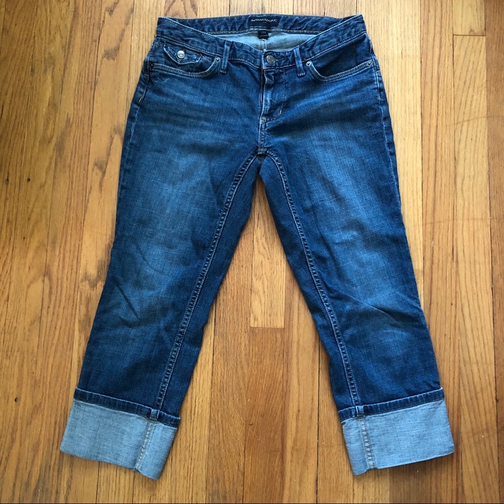 Banana Republic cuffed denim Capri